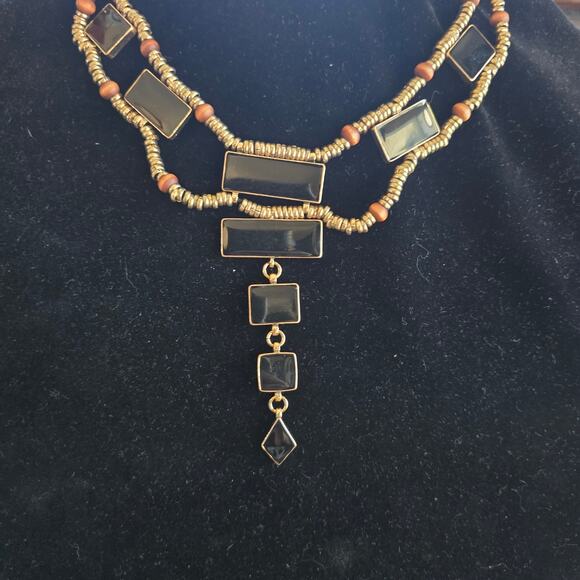 Free People “Lately” Necklace | Mixed Metal Pendant NWT - Picture 3 of 5